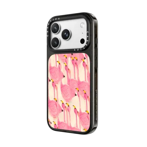 Flamingo March by Grace Andersson - iPhone 18 Pro - Impact Case MagSafe Compatible - Glossy