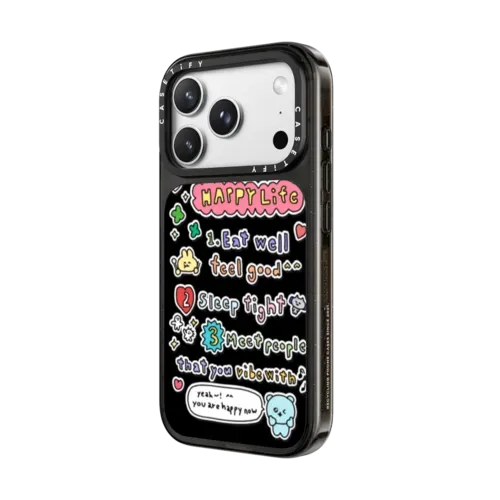 3WAY TO LIVE A HAPPY LIFE - iPhone 18 Pro Max - Impact Case MagSafe Compatible - Glossy