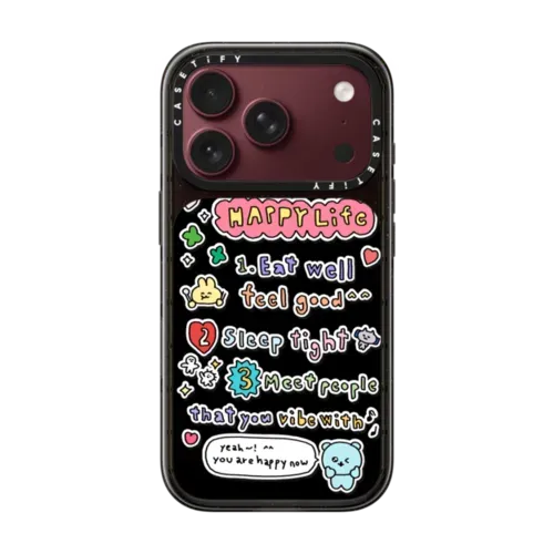 3WAY TO LIVE A HAPPY LIFE - iPhone 18 Pro - Impact Case MagSafe Compatible - Glossy