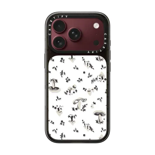 MUSHROOM FLORAL - iPhone 18 Pro - Impact Case MagSafe Compatible - Glossy