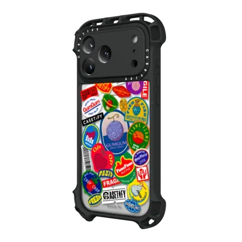 Devil Fruits Label Sticker Case - iPhone 17 Pro Max - Ultra Bounce Case MagSafe Compatible