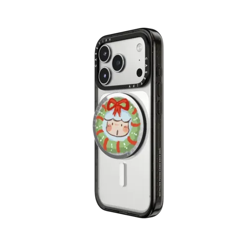Christmas Wreath Snappy Grip Stand - Snappy Mirror Grip Stand MagSafe Compatible