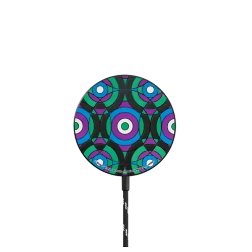 V&A Geometry Edit, Bullseye 3 PowerThru Magnetic Wireless Charger - PowerThru Magnetic Wireless Charger MagSafe Compatible