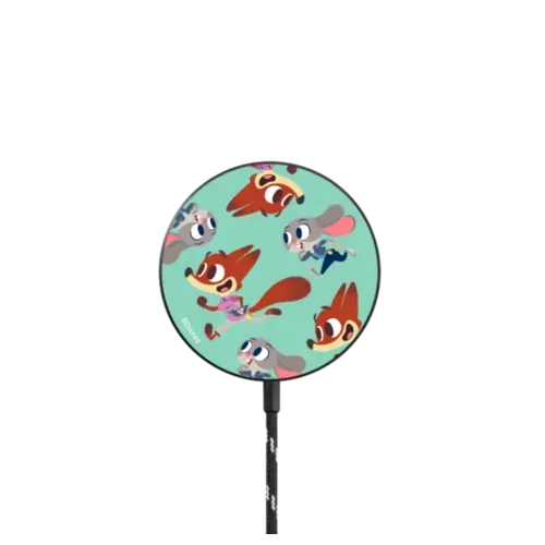 Nick and Judy Pattern Magnetic Wireless Charger - PowerThru Magnetic Wireless Charger MagSafe Compatible