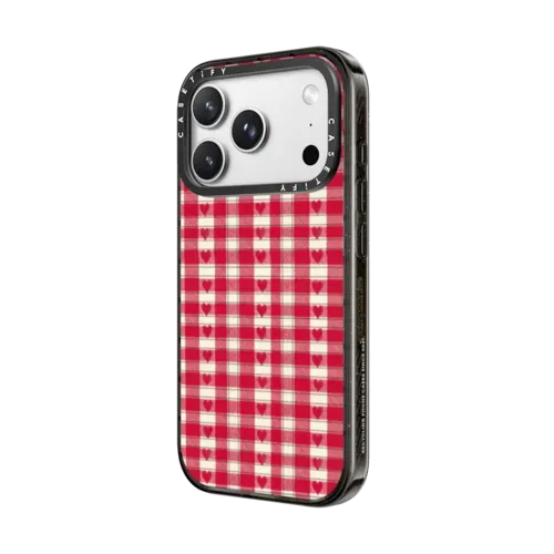 Cozy Red Gingham - iPhone 18 Pro Max - Impact Case MagSafe Compatible
