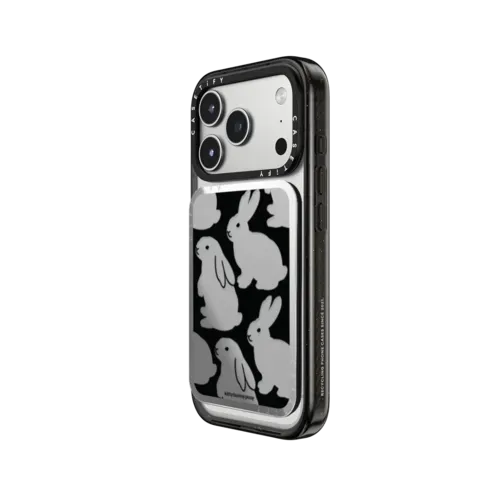 Little Black Bunnies Snappy Cardholder Stand - Snappy Mirror Cardholder Stand MagSafe Compatible