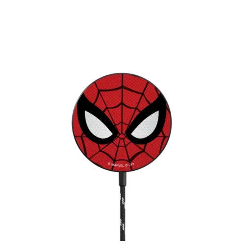 Spider-Man New Mask Magnetic Wireless Charger - PowerThru Magnetic Wireless Charger MagSafe Compatible