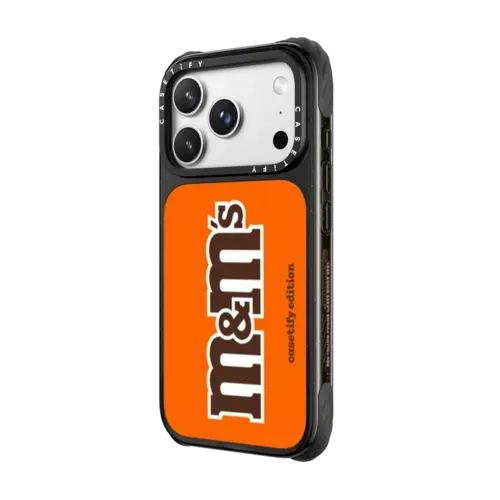 M&M'S Classic Logo Orange Case - CASETiFY Edition - iPhone 18 Pro Max - Ultra Impact Case MagSafe Compatible - Glossy