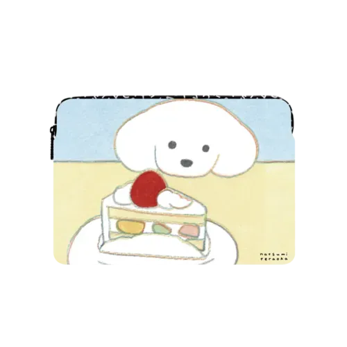 DOG WITH CAKE - Large (16") - Impact Laptop Sleeve